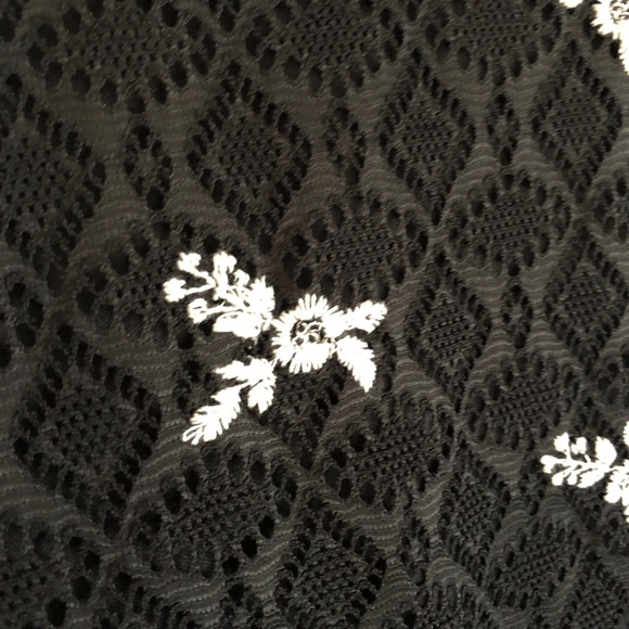 Altar’d State Black Embroidered High Neck Dress - Picture 4 of 10